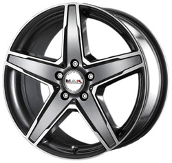 ���� ����� Mak Stern 19/9,5 ET28 Gun metallic - mirror face | ������� WHS058819