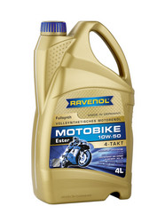 �������� �������� ����� Ravenol Motobike 4-T Ester 10W-50 (4�) new ������������� | ������� 4014835730892