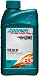 Заказать моторное масло Addinol Mega Power MV 0538 C2 5W-30, 1л Синтетическое | Артикул 4014766241177